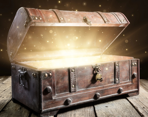 Picture of open treasure chest